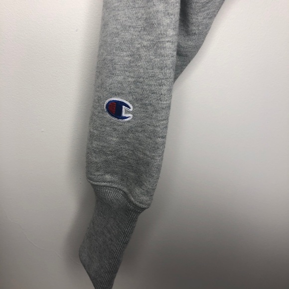 Champion Reverse Weave Crop Cut Off Hoodie L - Picture 9 of 9